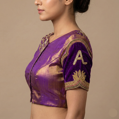 Peacock Maggam Work Wedding Blouse – Royal Elegance for Brides