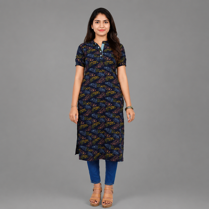 Navy Blue Everyday Kurti