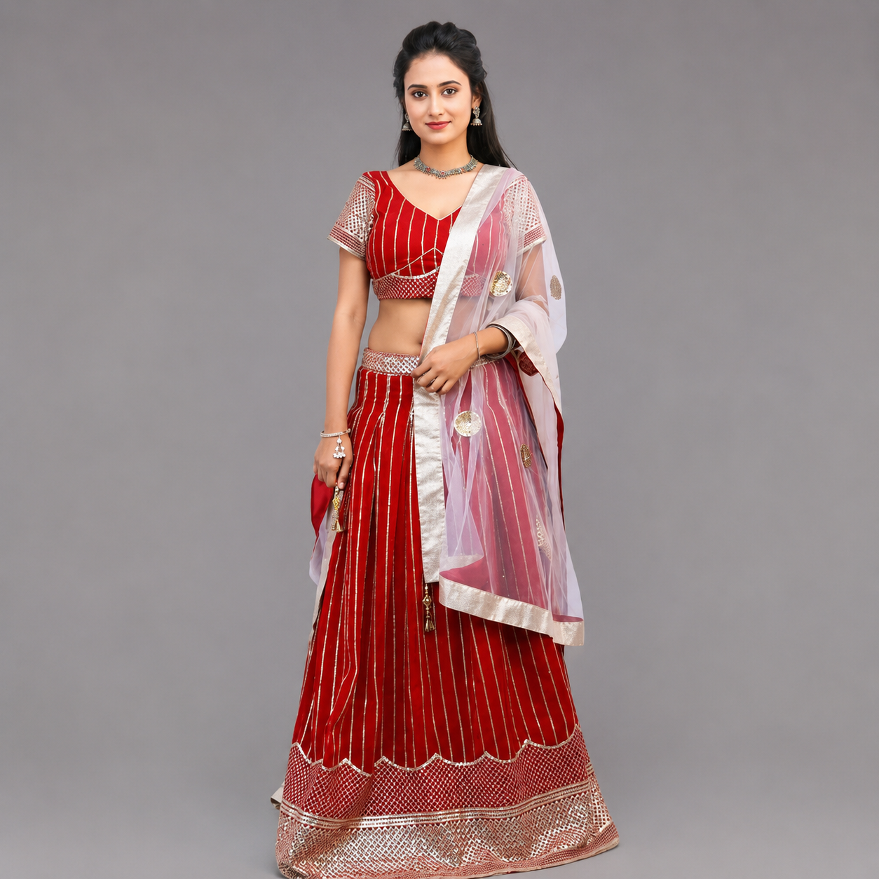 Rose Gold Lehenga Set | S3SKD1153