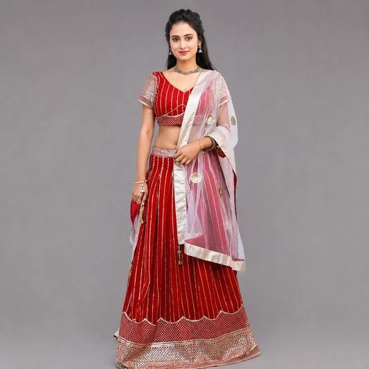 Rose Gold Lehenga Set | S3SKD1153
