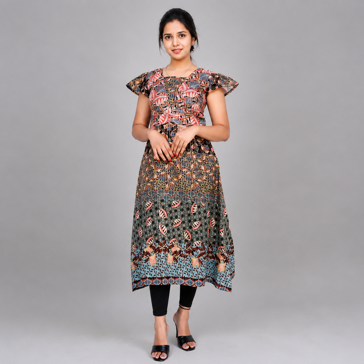 Printed A-line Kurta for Women | Stylish & Comfortable Ethnic Wear| S3K777