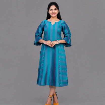 Women's Solid A-line Kurta | Elegant & Timeless Ethnic Wear | S3K269