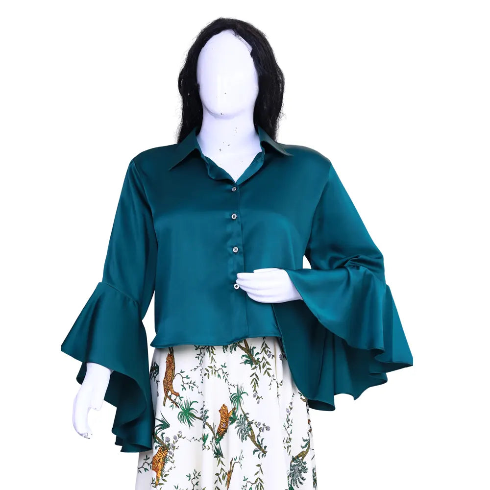 Rayon Digital Printed Croptop & Skirt | Digital Printed