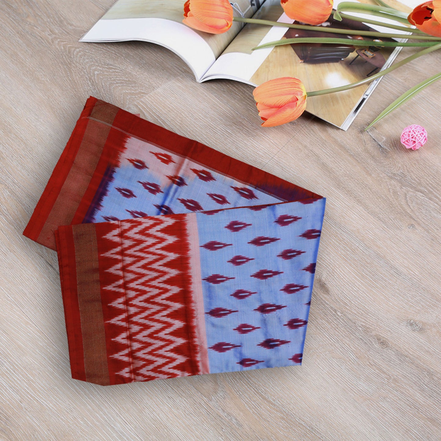 Violet and abd Red Handloom Pattu Saree | Saree 18