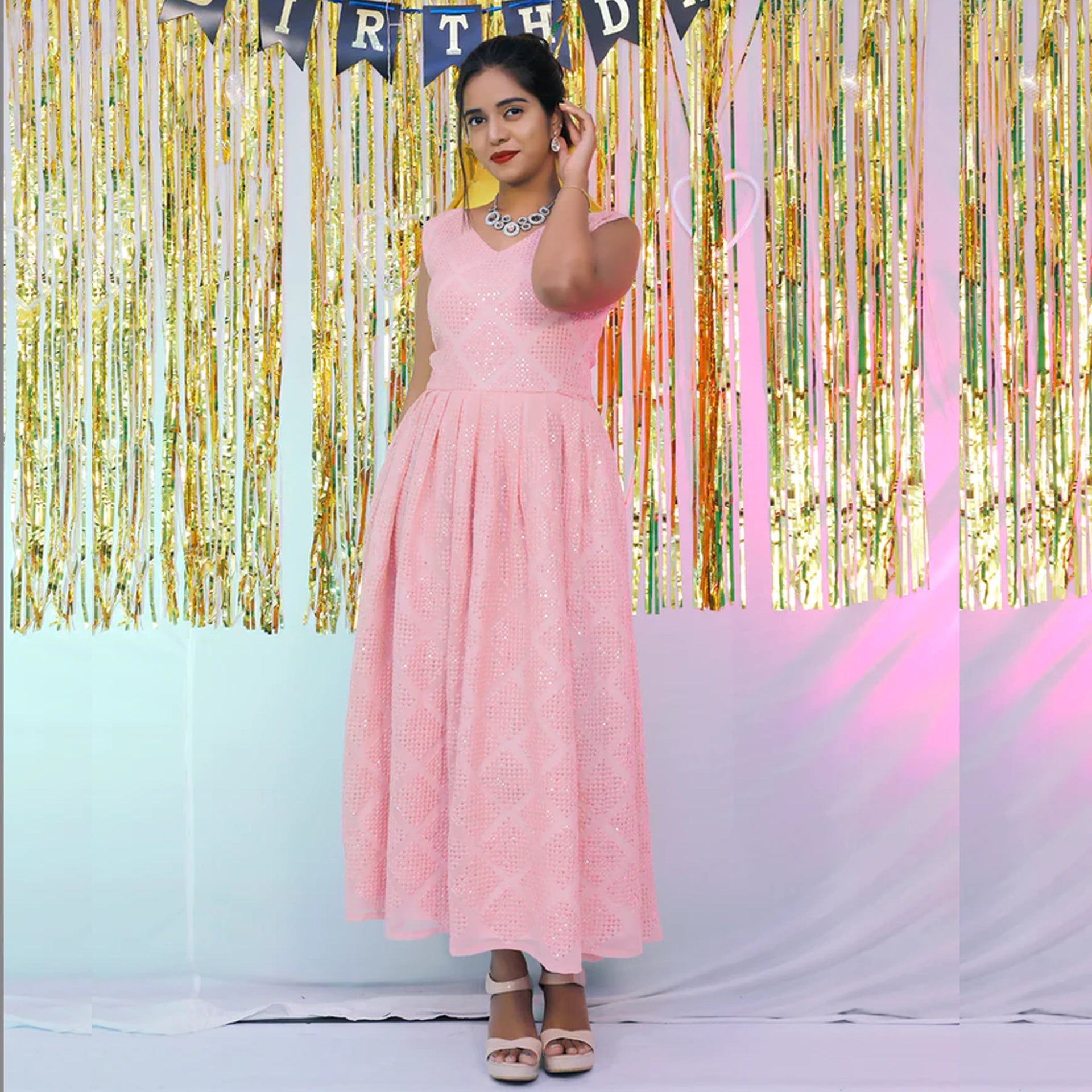 Buy Baby Pink Dresses Online at Best Prices In India S3 Fashions