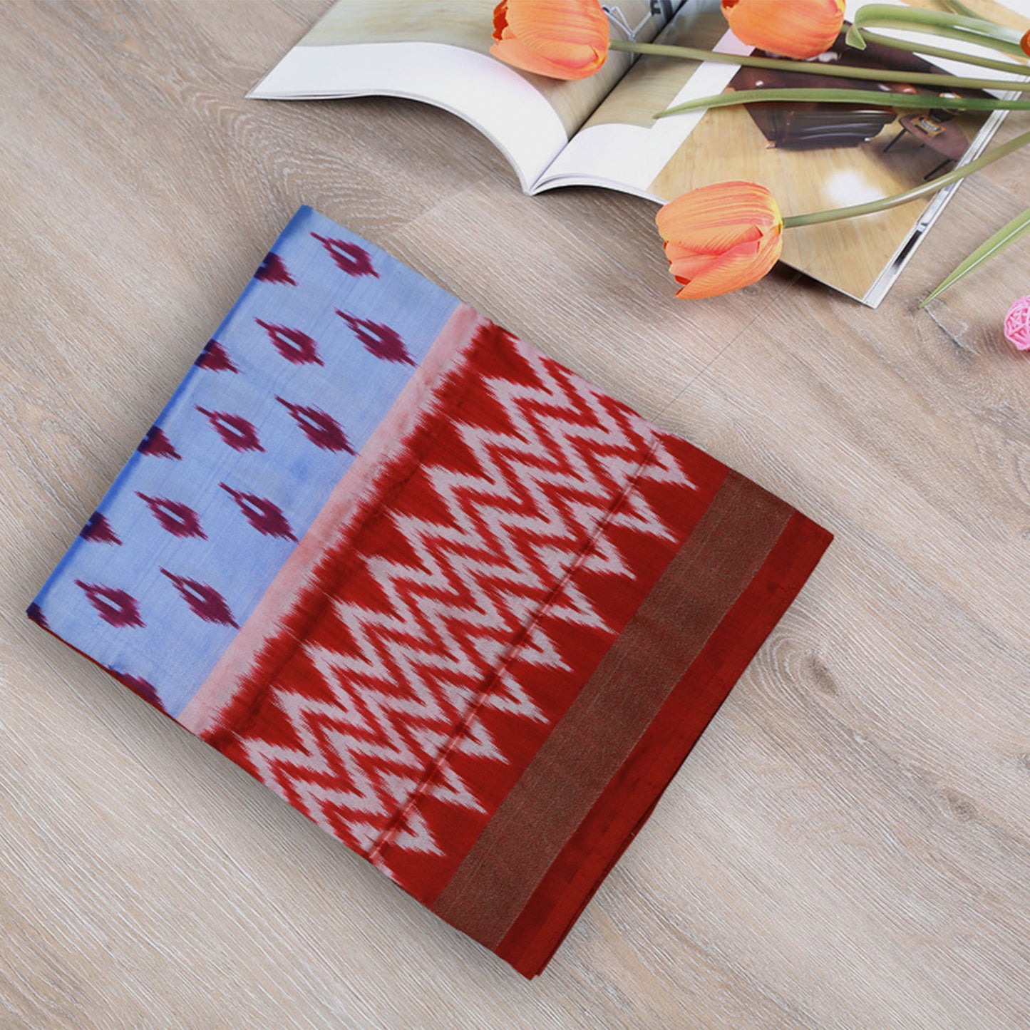 Violet and abd Red Handloom Pattu Saree | Saree 18
