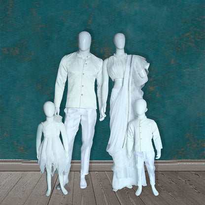 White Family Dress Set