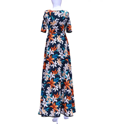 Charming Blossoms: Asymmetrical Dress with Alluring Floral Printed Lace Patch | Lace Patch