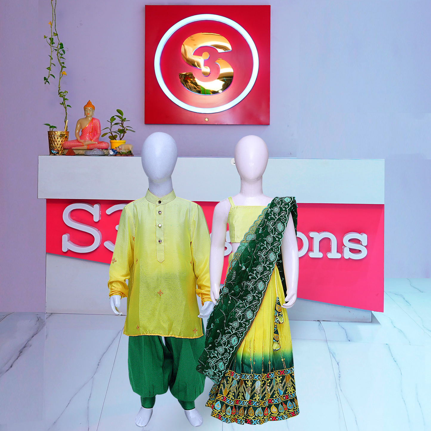 Brother & Sister Matching Combo Dress Set – Stylish Sibling Outfit for Special Occasions
