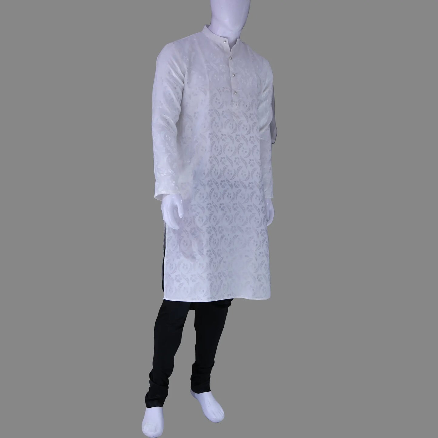 Men's White Printed Kurta | Mens Kurta