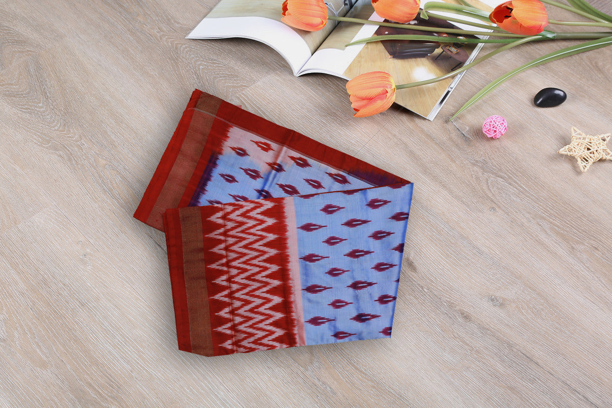 Violet and abd Red Handloom Pattu Saree | Saree 18