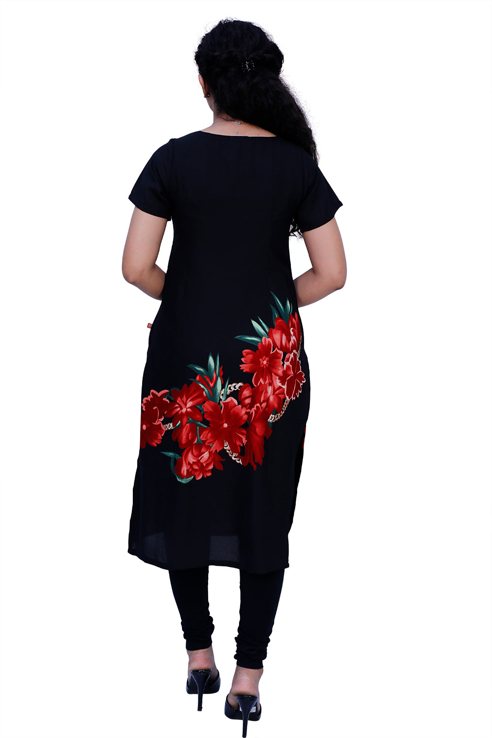 Women Printed black Kurta | S3K390