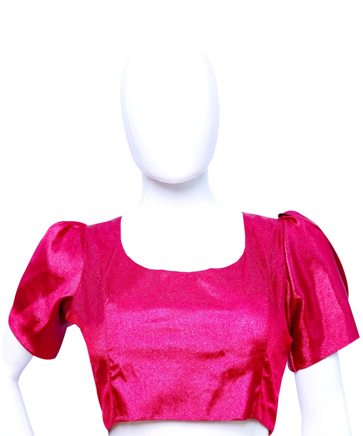 Pink Colored Princess Cut Blouse Comes with Puffy Sleeves | S3B33