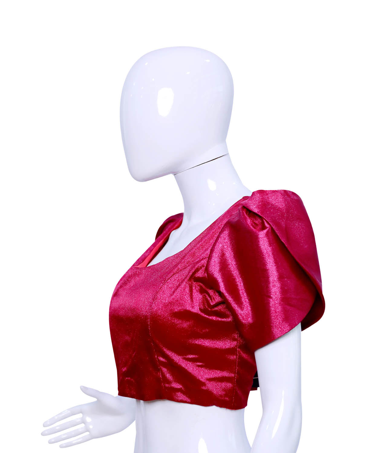 Pink Colored Princess Cut Blouse Comes with Puffy Sleeves | S3B33