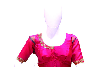 Pink Maggam Work Blouse | S3MB1