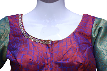 Pattu Maggam Work Blouse Comes with Full Hands | S3MB39