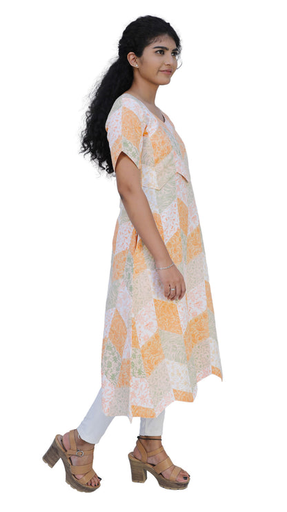 Women Floral Print Straight Kurta | S3K535