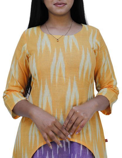 Women Ikkat A-line Kurta | S3K572