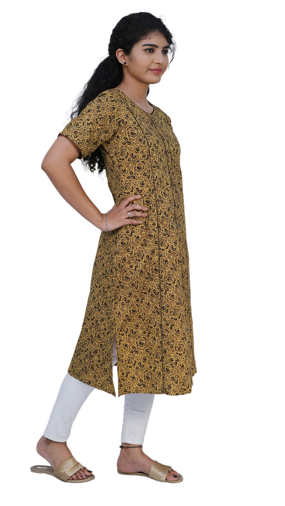 Women Floral Print A-line Kurta | S3K544