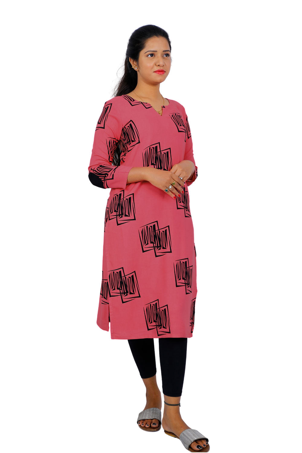 Women Printed Straight Kurta | S3301