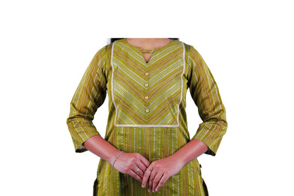 Women Woven Design Straight Kurta |  S3k331