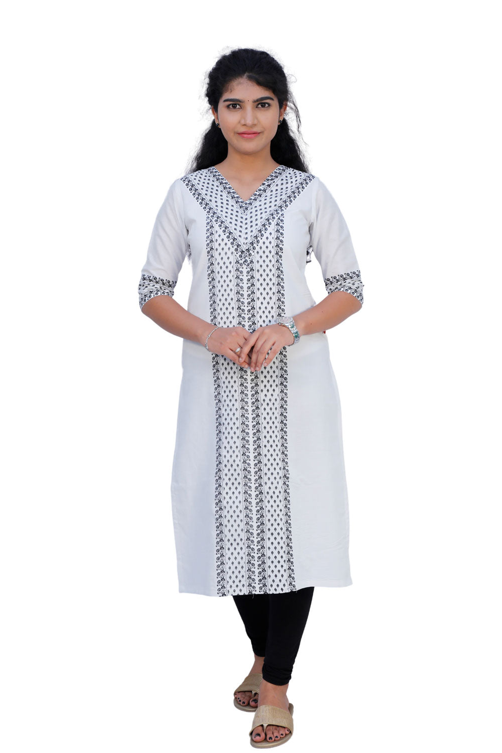 Women Printed Straight Kurta|S3K619