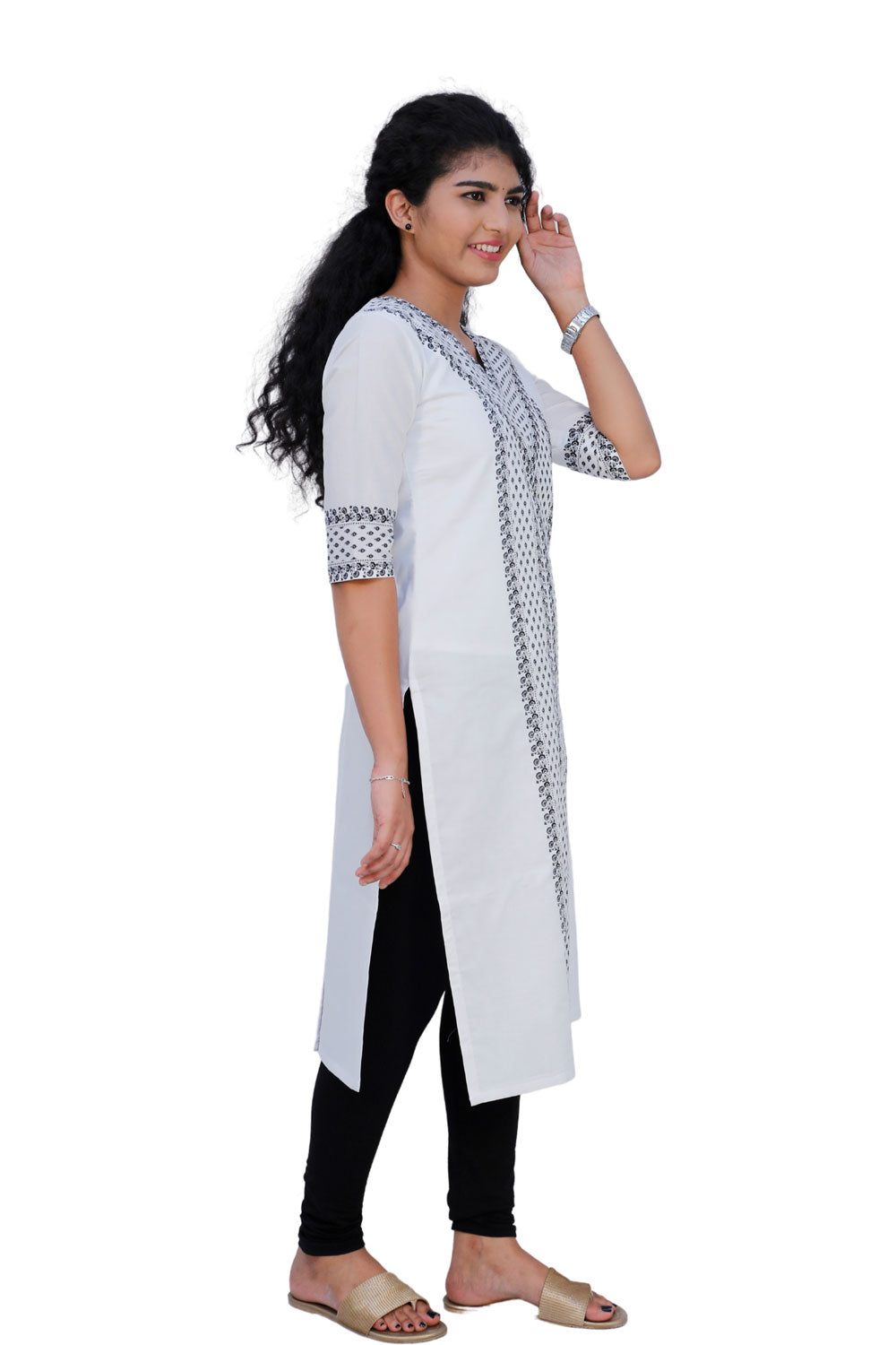Women Printed Straight Kurta|S3K619