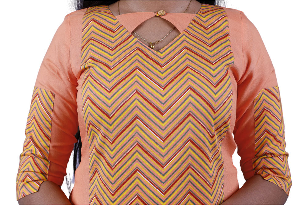 Women Abstract Print Straight Kurta | S3X218