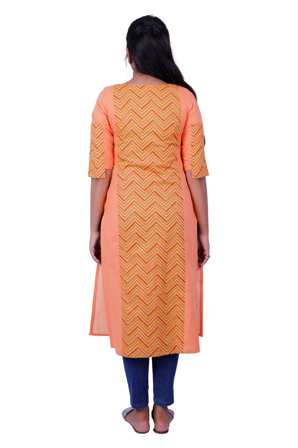 Women Abstract Print Straight Kurta | S3X218