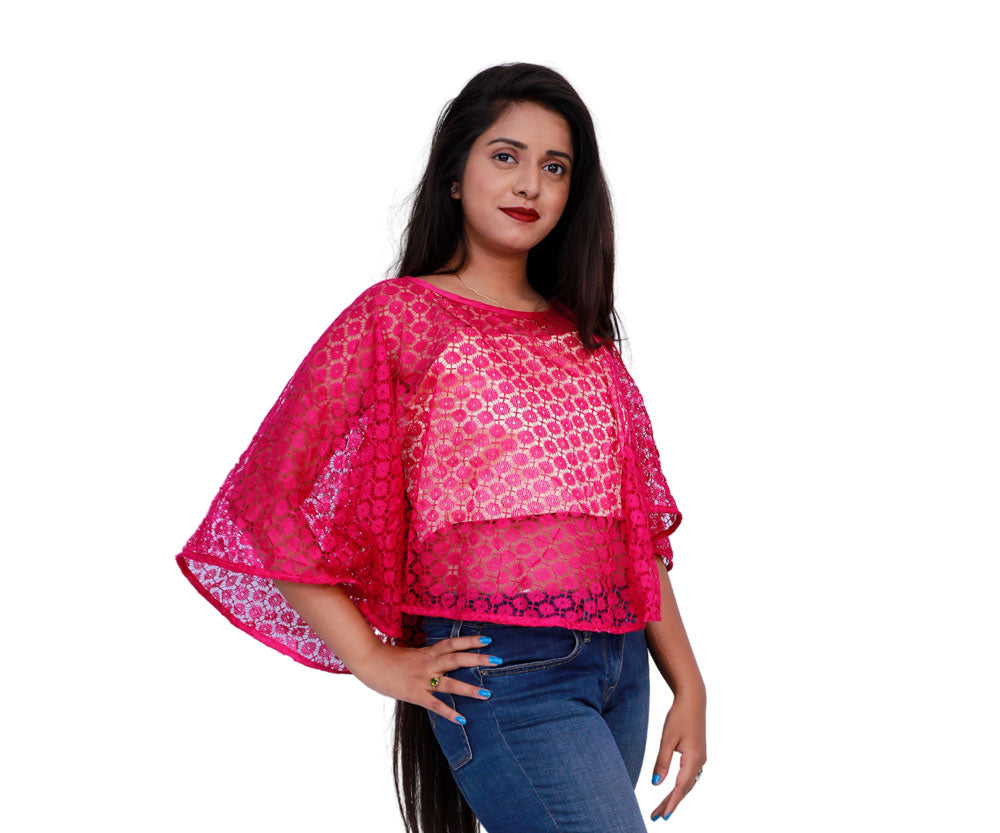 Pink and ivory inner short top | S3S682
