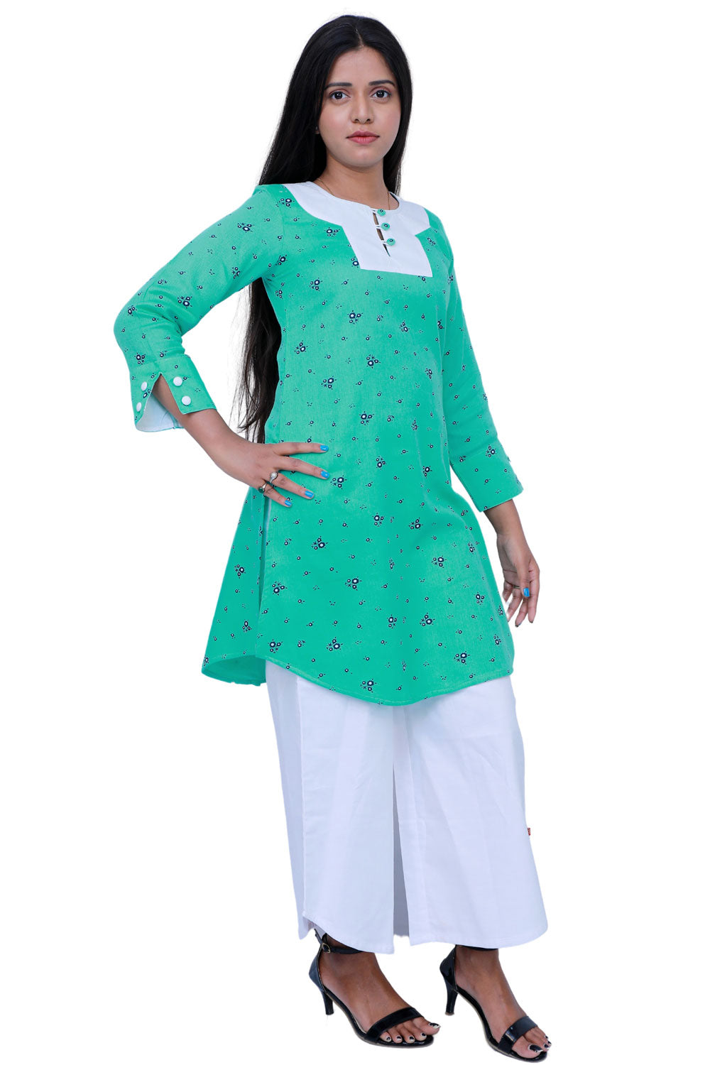 Mint Green Light Straight kurta Set | S3W177