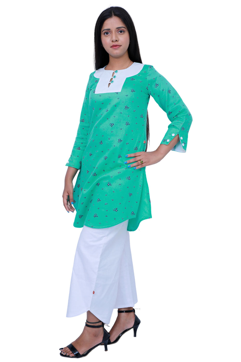 Mint Green Light Straight kurta Set | S3W177