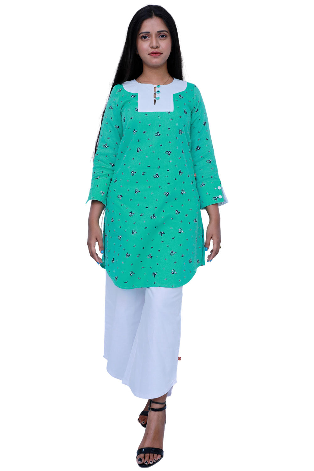 Mint Green Light Straight kurta Set | S3W177