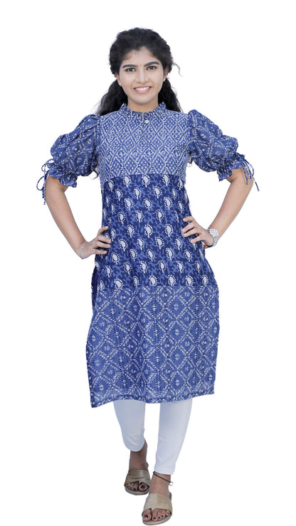 Women Abstract Straight Kurta | S3K618
