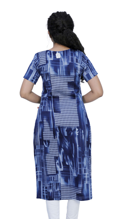 Women Abstract Straight Kurta | S3K616