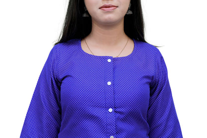Women Polka Print A-line Kurta | S3K527