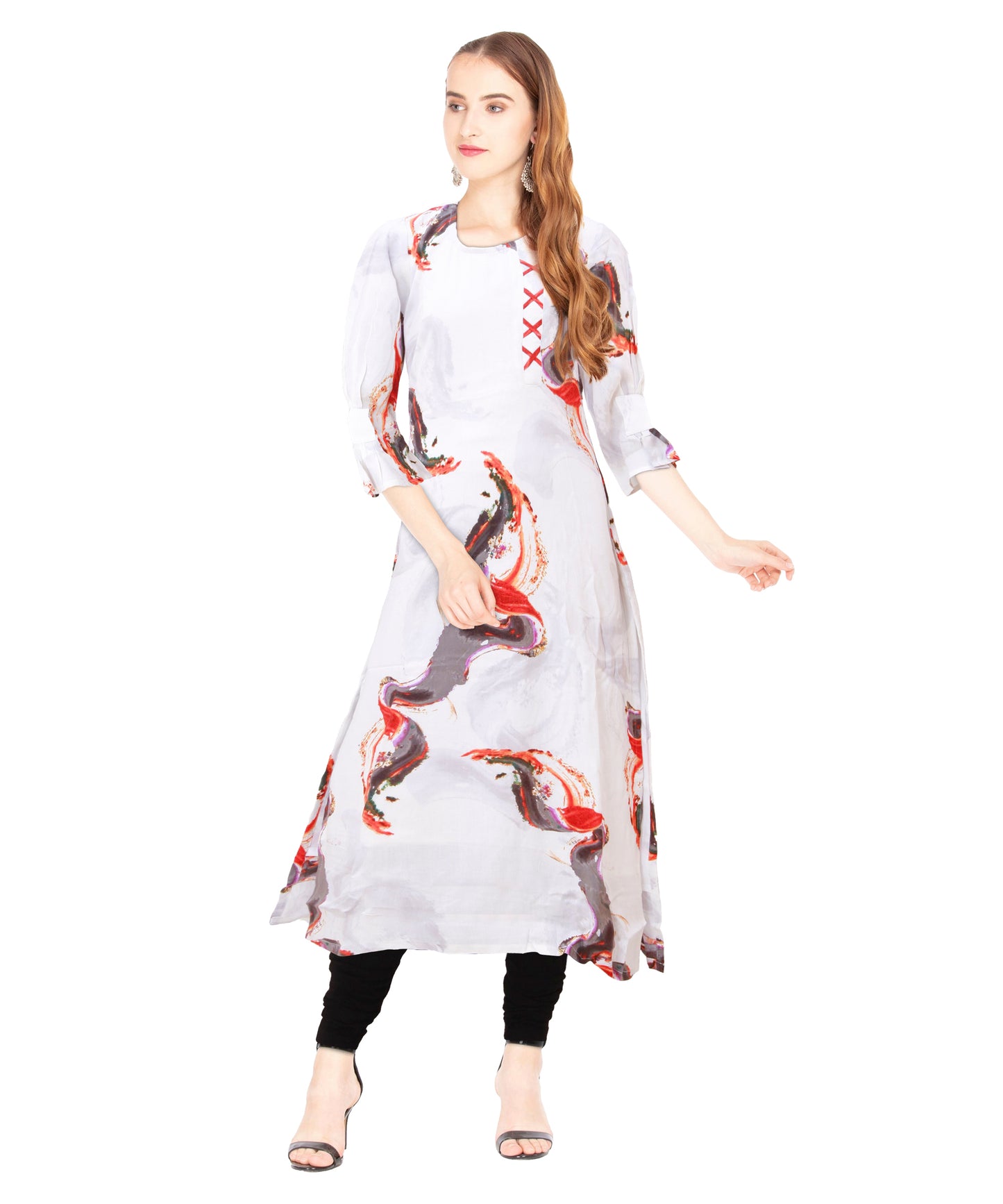 Pearl White Kurta for Women | S3K034