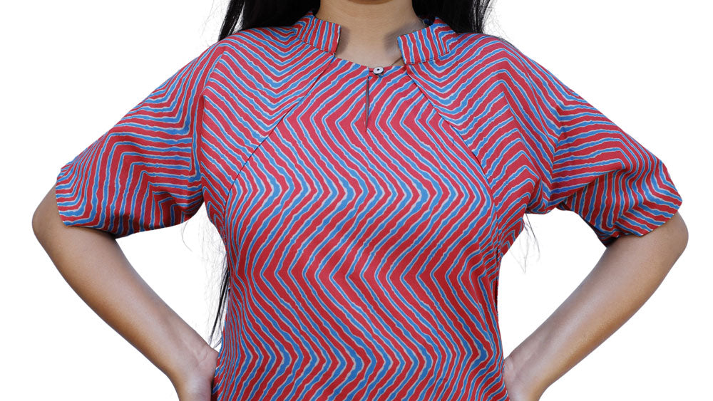 Women Printed Straight Kurta(PINK) | S3K534