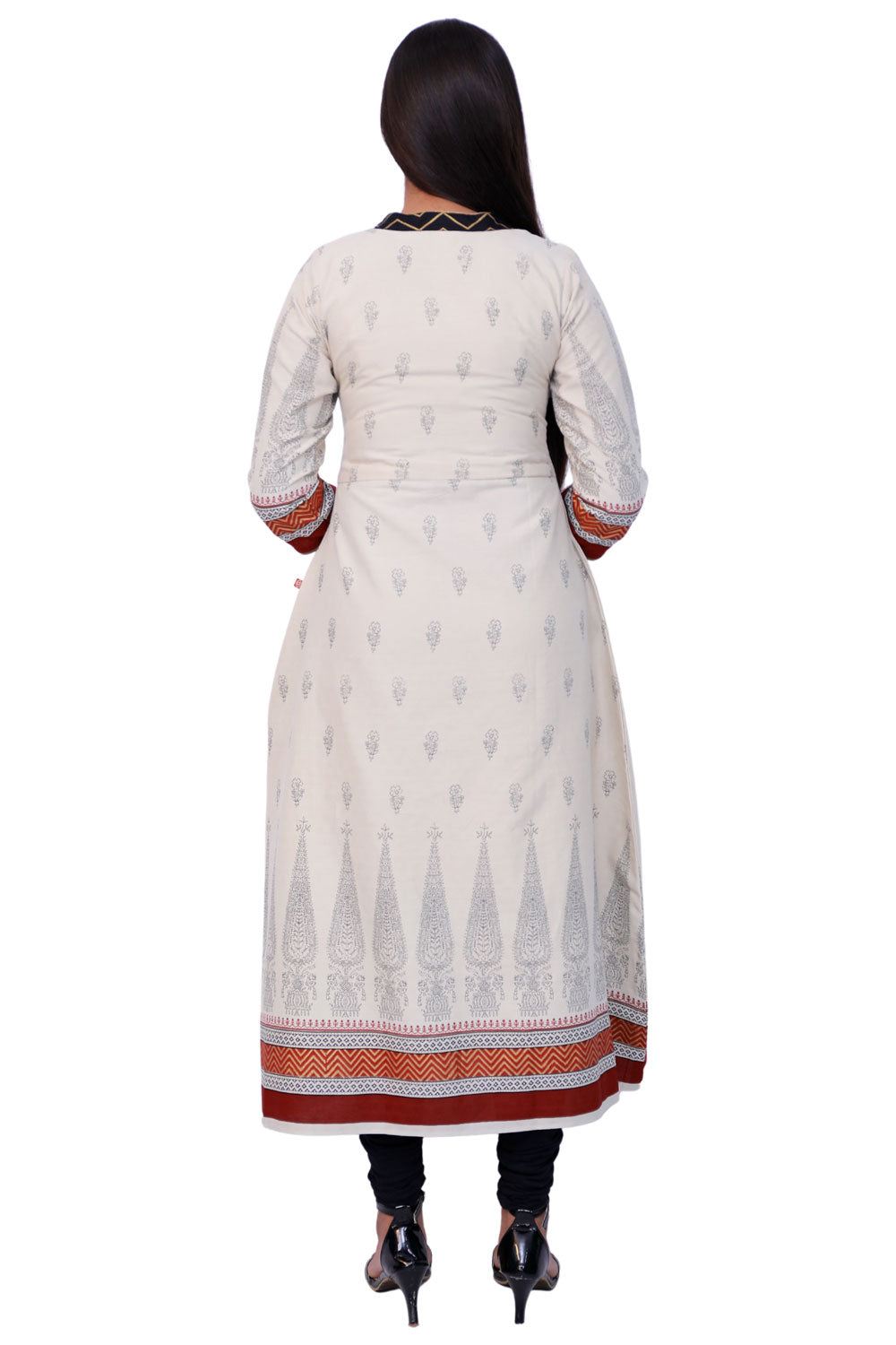 Women Printed Frontslit Kurta | S3X156