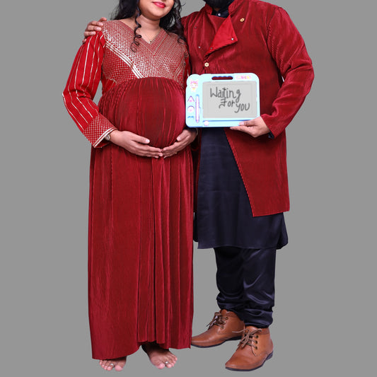 Maroon and Black Maternity Shoot Combo | S3MWMC2