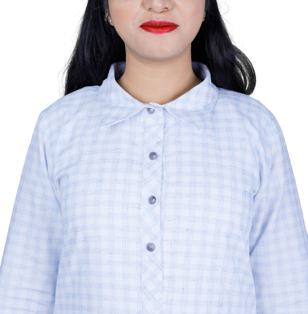 Women Checkered A-line Kurta | S3K043