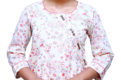 Women Floral Print Straight Kurta | S3K082