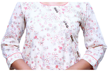 Women Floral Print Straight Kurta | S3K082