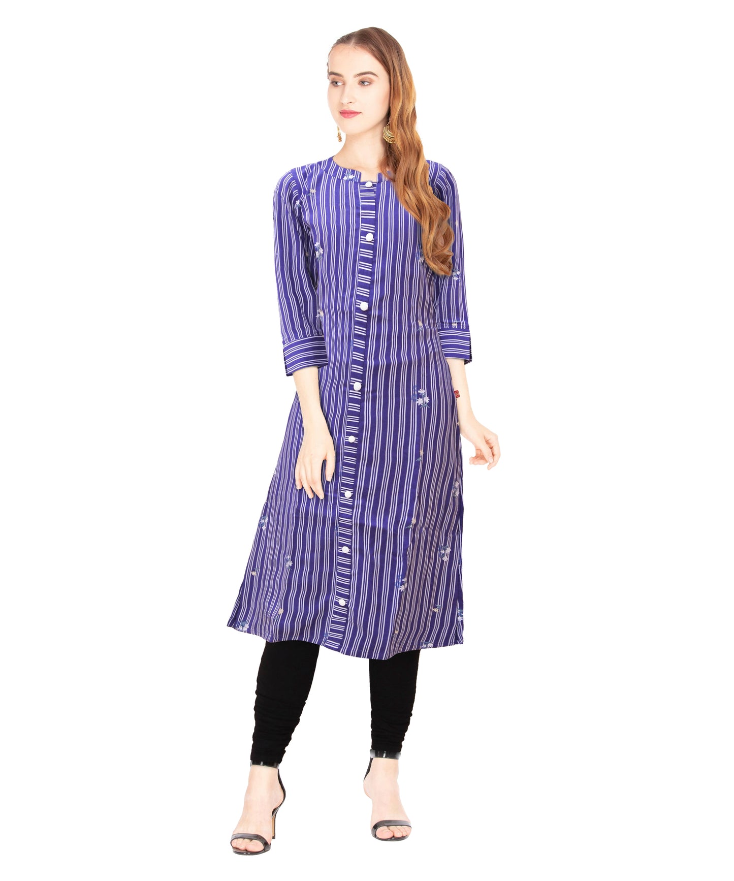 Prussian Blue straight kurta | S3K036