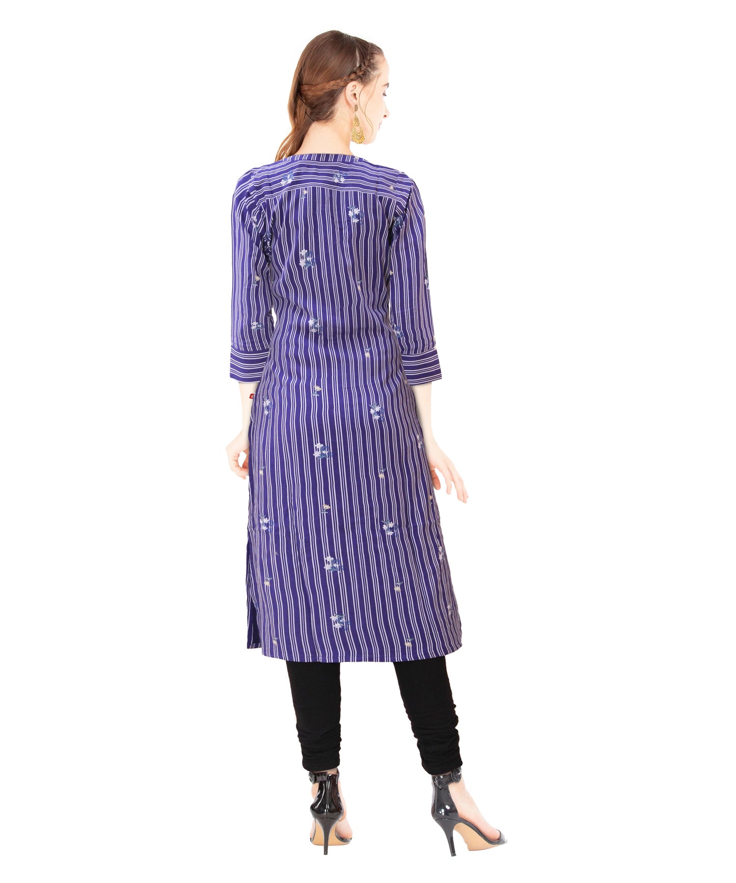 Prussian Blue straight kurta | S3K036