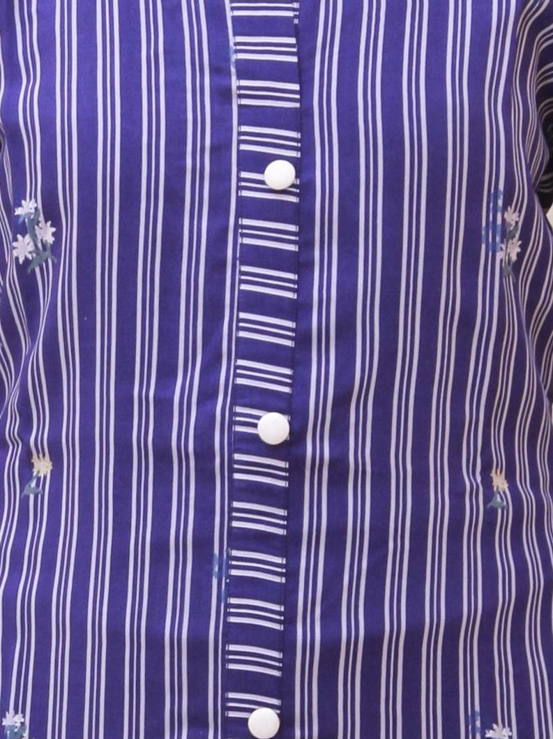 Prussian Blue straight kurta | S3K036