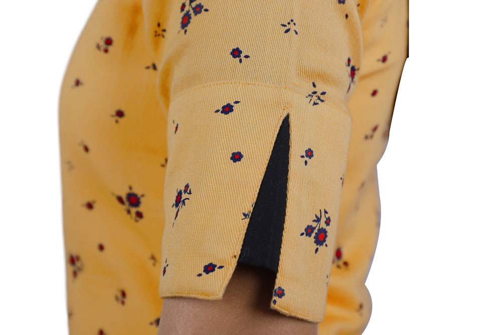 Women Floral Print Straight Kurta (YELLOW) | S3X174