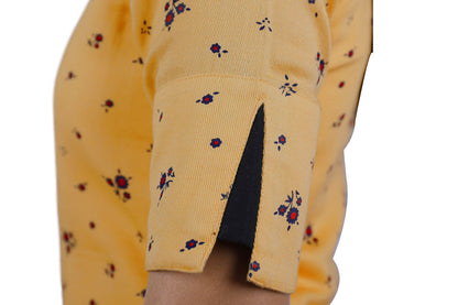 Women Floral Print Straight Kurta (YELLOW) | S3X174