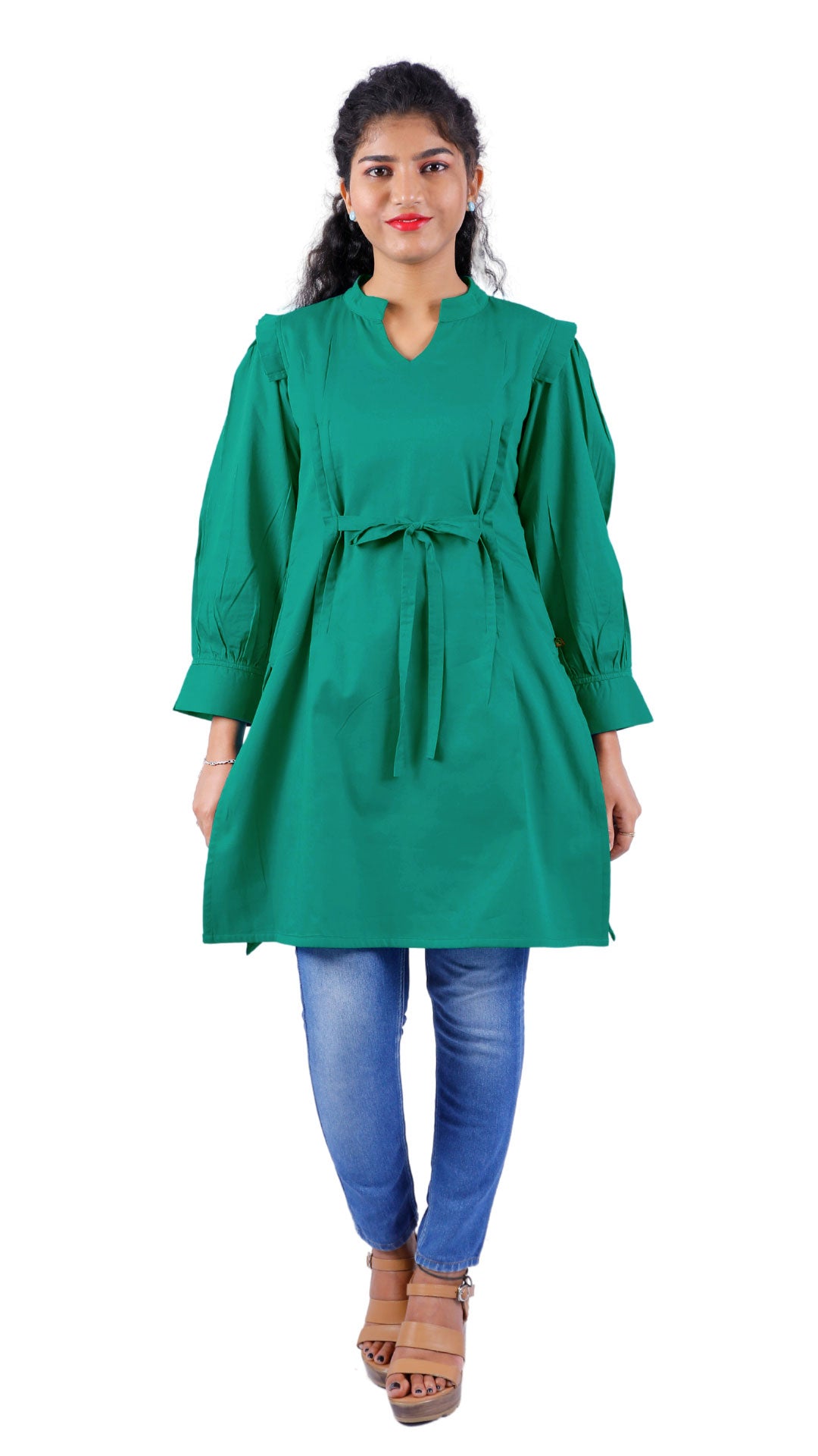 Women Green Dress | S3K061