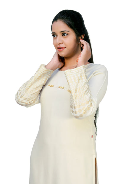 Women Self Design Straight Kurta | S3K538